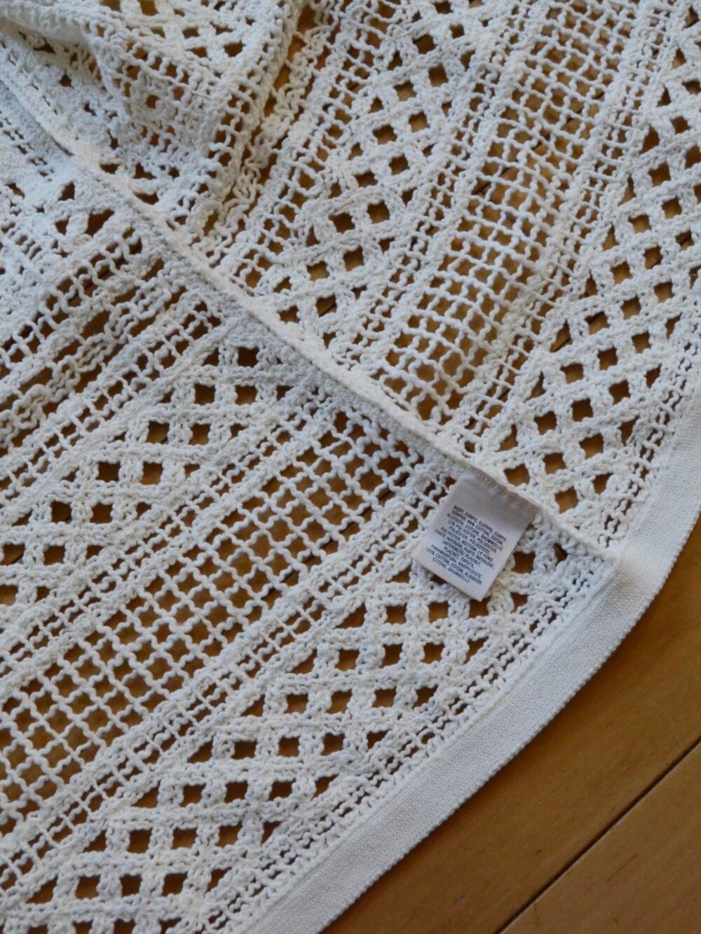 Anthropologie Knitted & Knotted Belted Crochet Cardigan Ivory Boho Size L NWT - Picture 5 of 12